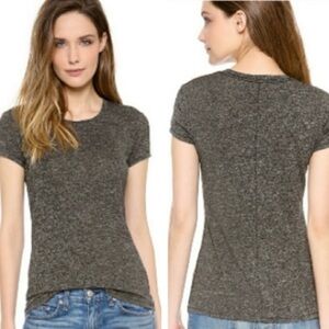 Classic Black Heather Rag and Bone Tee Shirt